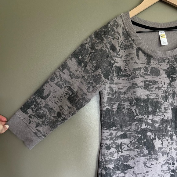 LOLE Sika Burnout Sweatshirt Dress Dark Charcoal Spray‎ Size Small - Picture 6 of 15